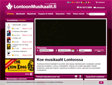Tablet Screenshot of lontoonmusikaalit.fi